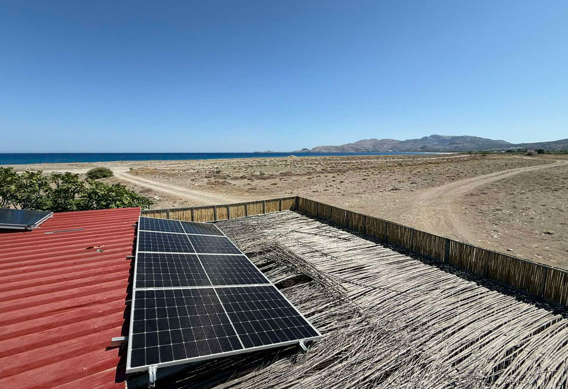 Αυτόνομο ΦΒ σε εξοχική κατοικία στην περιοχή Χαράκι Ρόδου