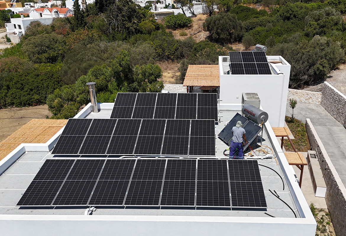 Εγκατάσταση συστήματος Zero feed in 13 kwp