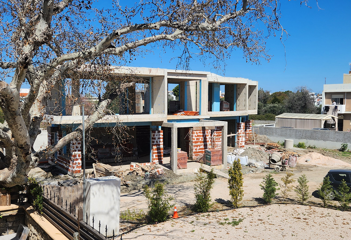 Κατασκευή νέας κατοικίας στην περιοχή Ιαλυσός Ρόδου